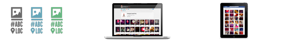 Branded prints, an event page, and a moderation panel