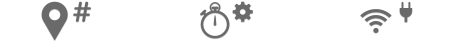 Location, hashtag, hardware, and power